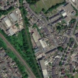 Satellite imagery of Newcastle Bridgend Castle, GB