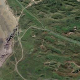 Satellite imagery of Sker Point, GB