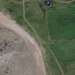 Satellite imagery of Sker Point, GB