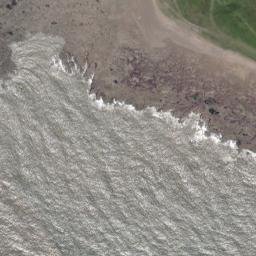 Satellite imagery of Sker Point, GB