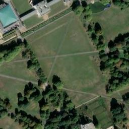 Satellite imagery of Meridian Pillar, Greenwich Observatory, GB