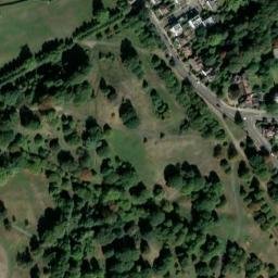 Satellite imagery of Meridian Pillar, Greenwich Observatory, GB