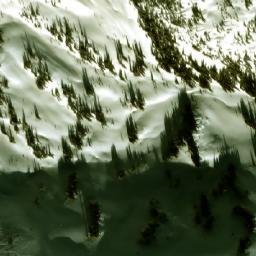 Satellite imagery of Sorcerer Pass, CA