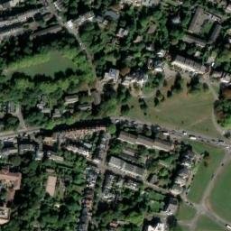 Satellite imagery of London County Council Boundary Marker, GB