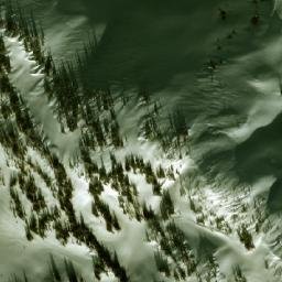 Satellite imagery of Sorcerer Pass, CA