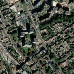 Satellite imagery of London County Council Boundary Marker, GB