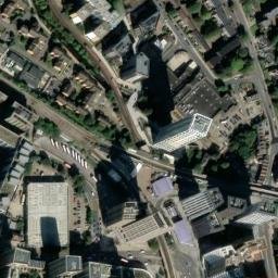 Satellite imagery of London County Council Boundary Marker, GB
