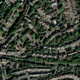 Satellite imagery of London County Council Boundary Marker, GB