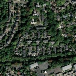 Satellite imagery of London County Council Boundary Marker, GB