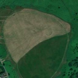 Satellite imagery of Llanquian Castle, GB