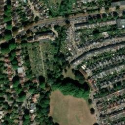 Satellite imagery of Isleworth and Twickenham Parish Border, GB
