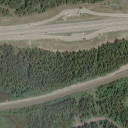 Satellite imagery of Kicking Horse Pass, CA