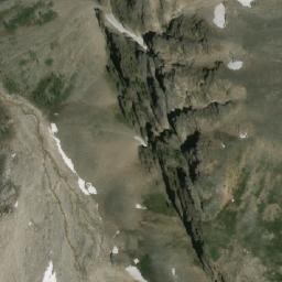 Satellite imagery of Cathedral Mountain, CA