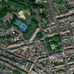 Satellite imagery of Roman Baths, GB