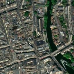 Satellite imagery of Roman Baths, GB