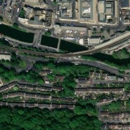 Satellite imagery of Roman Baths, GB