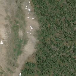 Satellite imagery of McArthur Pass, CA