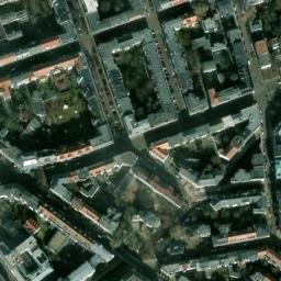 Satellite imagery of Ez Chaim synagogue (destroyed), DE