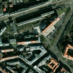 Satellite imagery of Ez Chaim synagogue (destroyed), DE