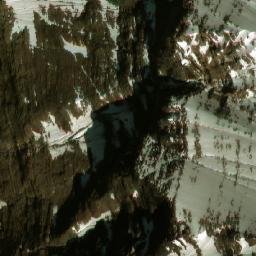 Satellite imagery of Hungabee Mountain, CA