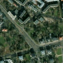 Satellite imagery of Ez Chaim synagogue (destroyed), DE