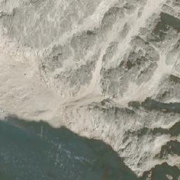 Satellite imagery of Rainbow Mountain, CA