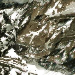 Satellite imagery of Hungabee Mountain, CA