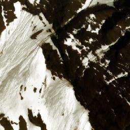 Satellite imagery of Hungabee Mountain, CA