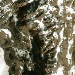 Satellite imagery of Wenkchemna Peak, CA