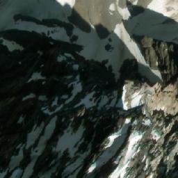 Satellite imagery of Mount Tuzo, CA