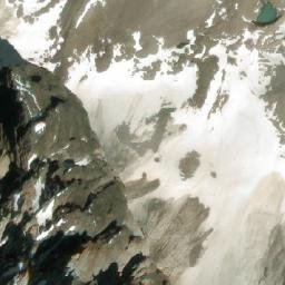 Satellite imagery of Mount Tuzo, CA