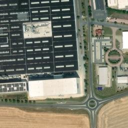 Satellite imagery of Chimney of Kronospan Lampertswalde, DE