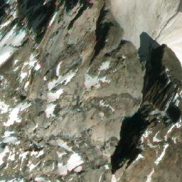 Satellite imagery of Mount Tuzo, CA