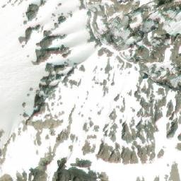 Satellite imagery of Mount Tuzo, CA