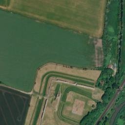 Satellite imagery of Richborough Roman Amphitheatre, GB