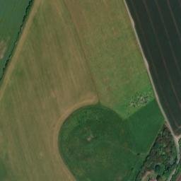 Satellite imagery of Richborough Roman Amphitheatre, GB