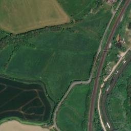 Satellite imagery of Richborough Roman Amphitheatre, GB