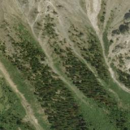 Satellite imagery of Cockscomb Mountain, CA
