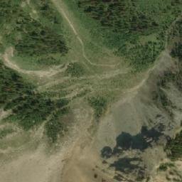 Satellite imagery of Cockscomb Mountain, CA