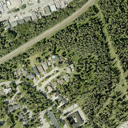 Satellite imagery of Tunnel Mountain, CA