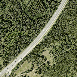 Satellite imagery of Tunnel Mountain, CA