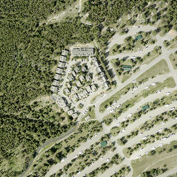 Satellite imagery of Tunnel Mountain, CA