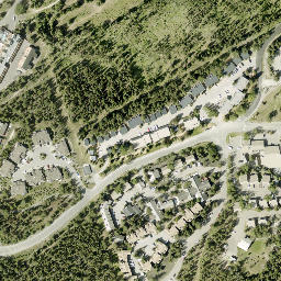 Satellite imagery of Tunnel Mountain, CA