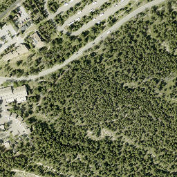 Satellite imagery of Tunnel Mountain, CA