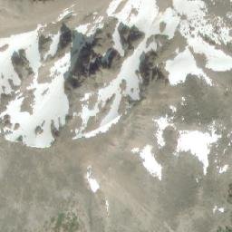Satellite imagery of Gibbon Pass, CA