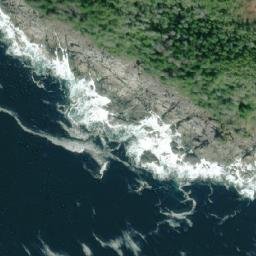 Satellite imagery of Cape Caution, CA