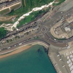 Satellite imagery of Roman Lighthouse, GB