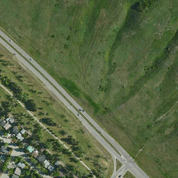 Satellite imagery of Alberta Survey Control, CA