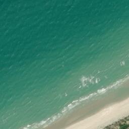 Satellite imagery of Point extrême nord de France, meest westelijke punt van België, BE