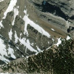 Satellite imagery of Mount McGillivray, CA